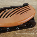 FQ marque cheveux logo personnalisé diy peach peigne en bois